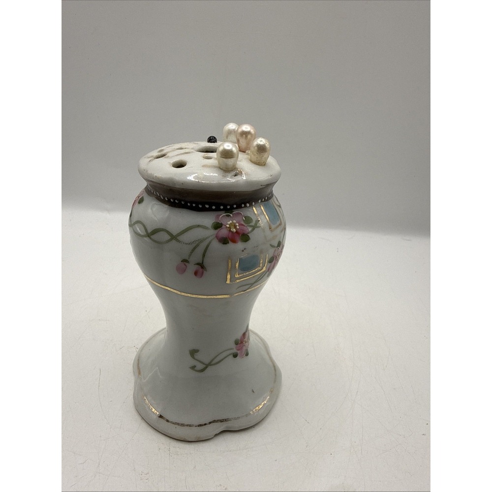 Vintage Porcelain Hand-Painted Haat Pin Holder Made in Japan with Hat Pins - Picture 3 of 12